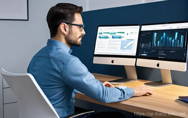 번역사로서의 해외 취업 전략 - A vibrant scene depicting three diverse professional translators – two women and one man, all in the...